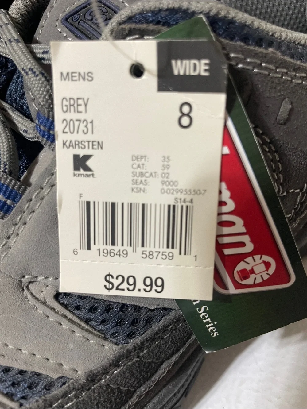 Columbia Excursion Series Men's Gray And Blue Shoes. NWT. Size 8.